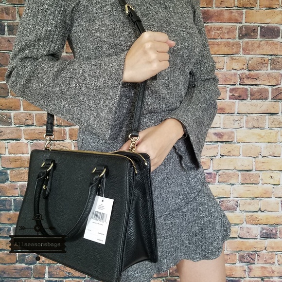 Kate spade lise mulberry street black satchel bag - Picture 4 of 7